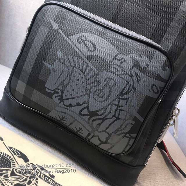 Burberry專櫃新款雙肩包 巴寶莉London格紋男士必入款雙肩包  db1137